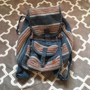 Patterned, woven material Roxy backpack